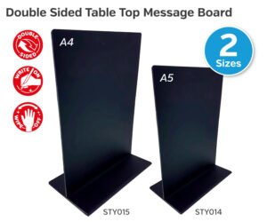 sty014 sty015 double sided table top message boards
