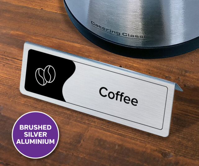 tp016 silver tent notice coffee