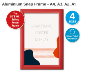 25mm red snap frame