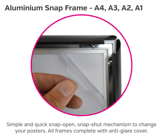 25mm red snap frame