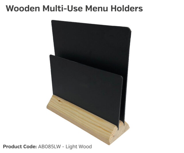 ab085 ab165 chalkboard menu holders