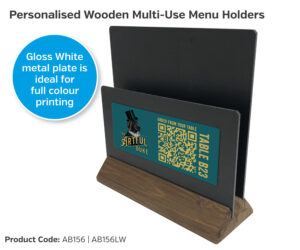 ab165 chalkboard menu holders