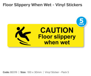 be019 floor slippery when wet pack