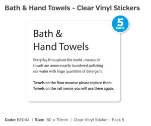 be044 bath hand towels stickers pack
