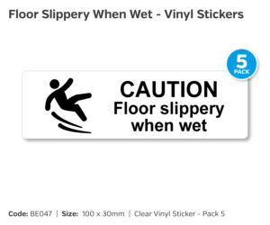 be047 floor slippery when wet pack