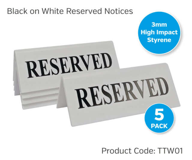 camelot black on white reserved ttw01
