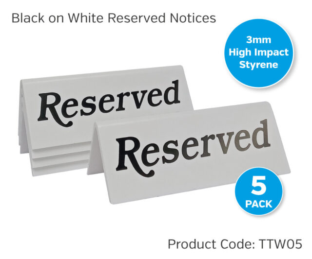 camelot black on white reserved ttw05