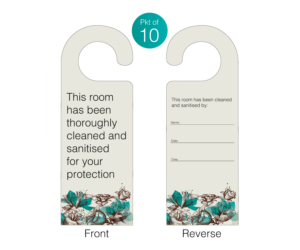 dh011 room has been cleaned and sanitised