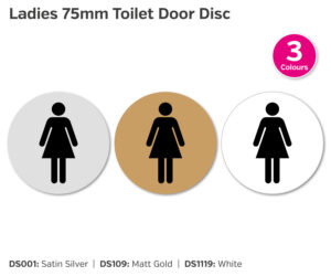 ds001 ds109 ds119 ladies 75mm door disc