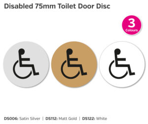 ds006 ds112 ds122 disabled 75mm door disc