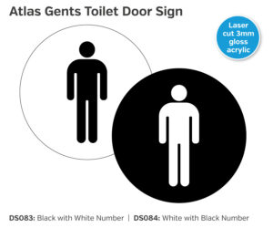 ds083 ds084 atlas gents toilet sign