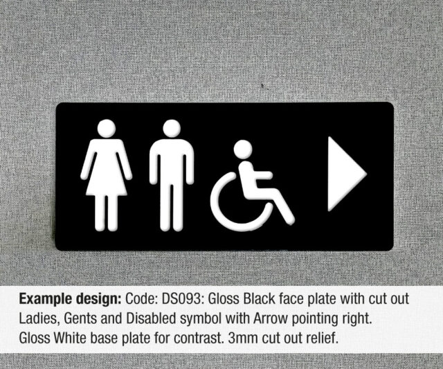 ds093 ds094 atlas custom directional toilet sign