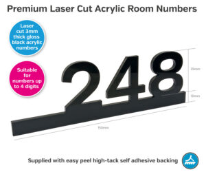 en028 acrylic door numbers