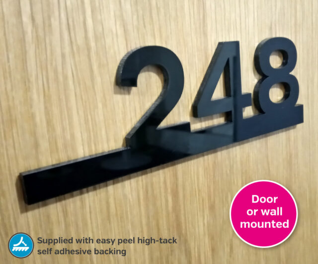 en028 acrylic door numbers