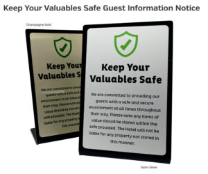 en042 en043 valuables safe guest notices