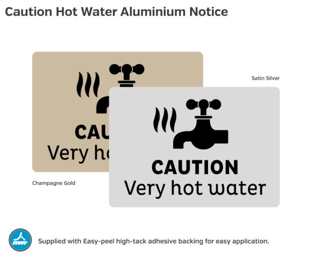 en054 en055 caution very hot water notice