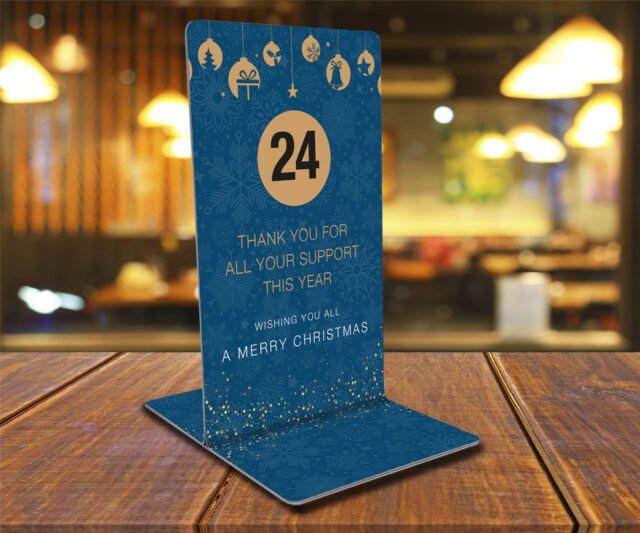 festive table number blue small 900px