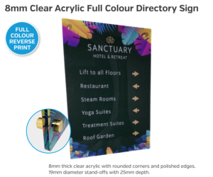 hfd06 hfd10 full colour acrylic floor directory