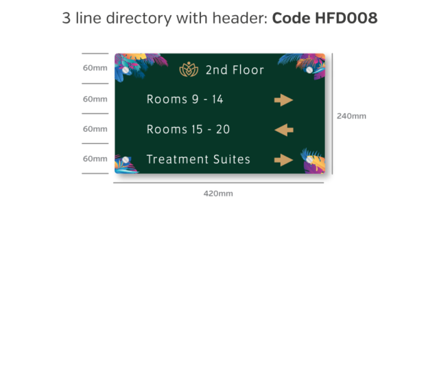hfd06 hfd10 full colour acrylic floor directory