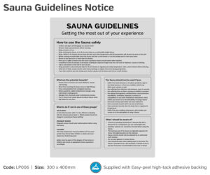 lp006 sauna guidance notice