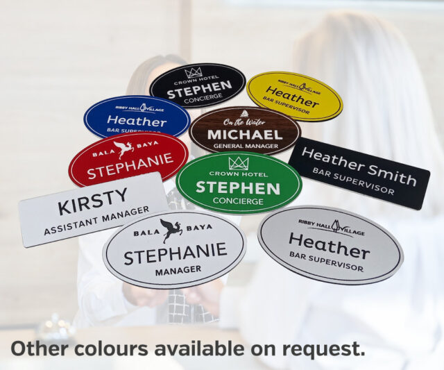 nb009 nb010 engraved name badges
