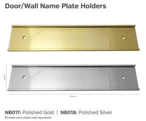 nb017 nb018 door name plate holders