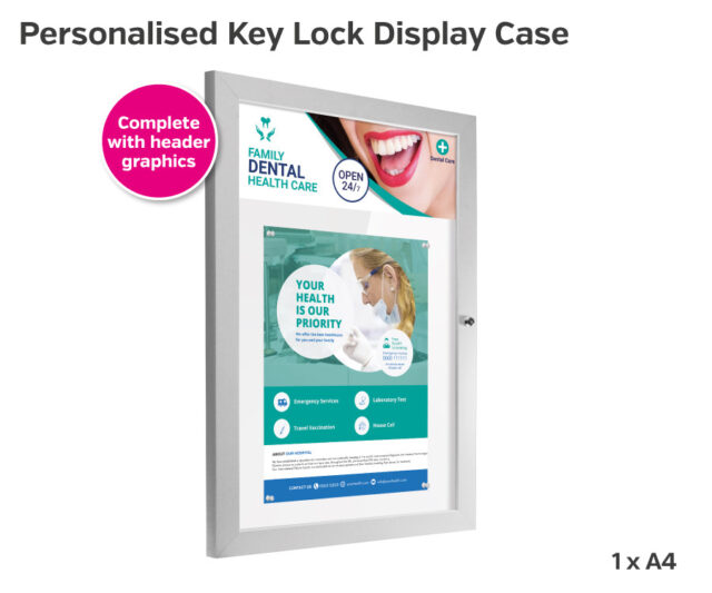 personalised key lock display case