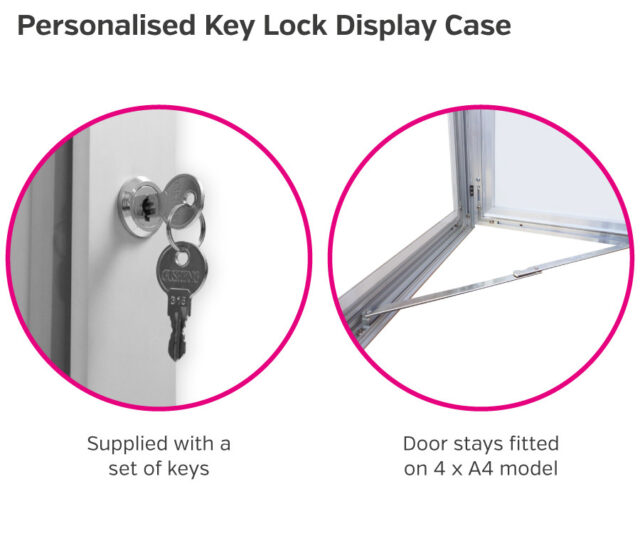 personalised key lock display case