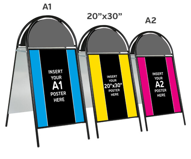 Poster A-Board with Printed Semi Circular Header - Image 2