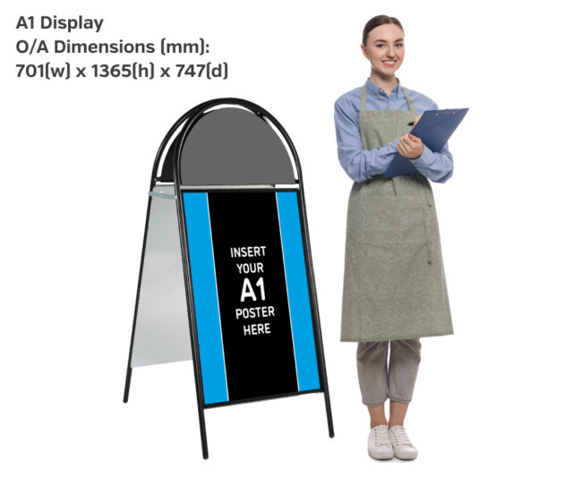 Poster A-Board with Printed Semi Circular Header - Image 3