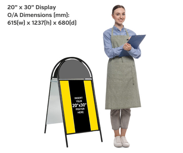 Poster A-Board with Printed Semi Circular Header - Image 4