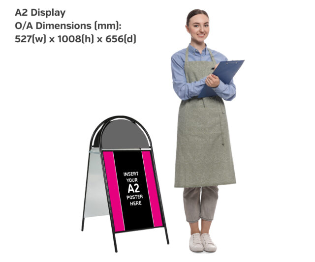 Poster A-Board with Printed Semi Circular Header - Image 5