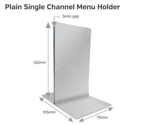 rs117 rs119 plain single channel menu holders