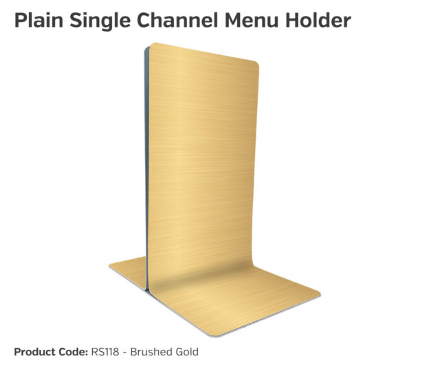rs117 rs119 plain single channel menu holders
