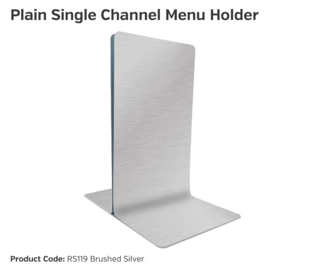 rs117 rs119 plain single channel menu holders