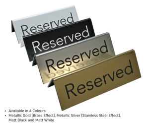 rs230 rs231 rs232 rs233 laser engraved reserved sign