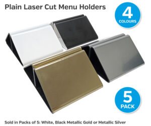 rs235 238 plain laser cut menu holders