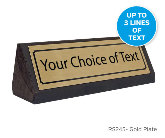 rustic wood own text table notices rs245
