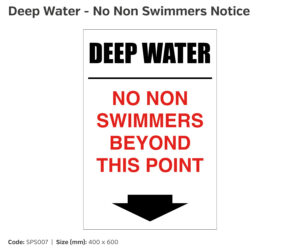 sps007 no non swimmers notice