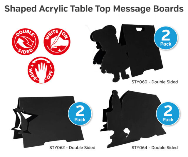 sty060 sty066 shaped countertop message boards