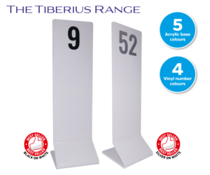 tiberius acrylic tall table numbers