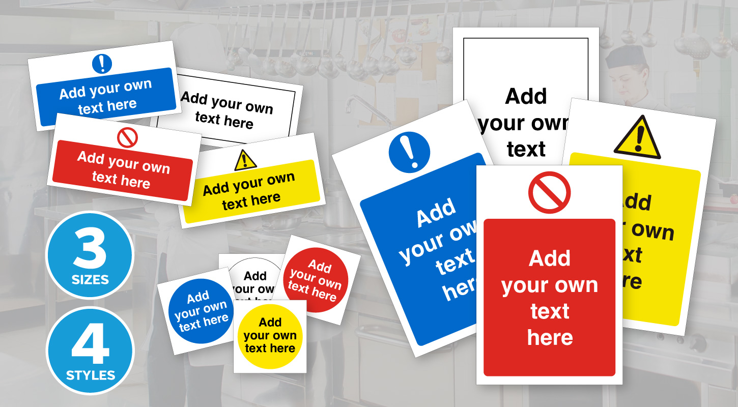 Create your own catering safety sticker