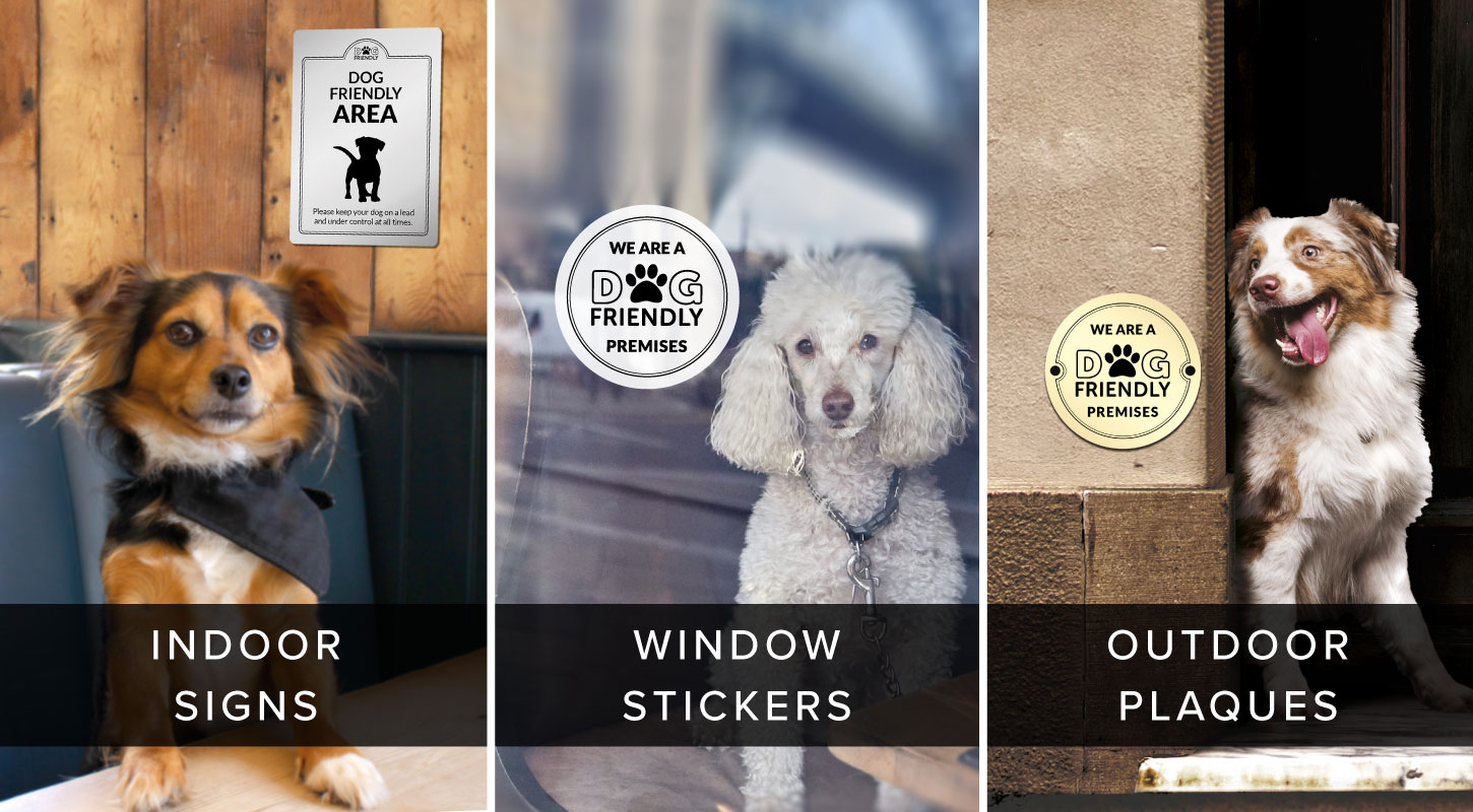 Dog firendly signs