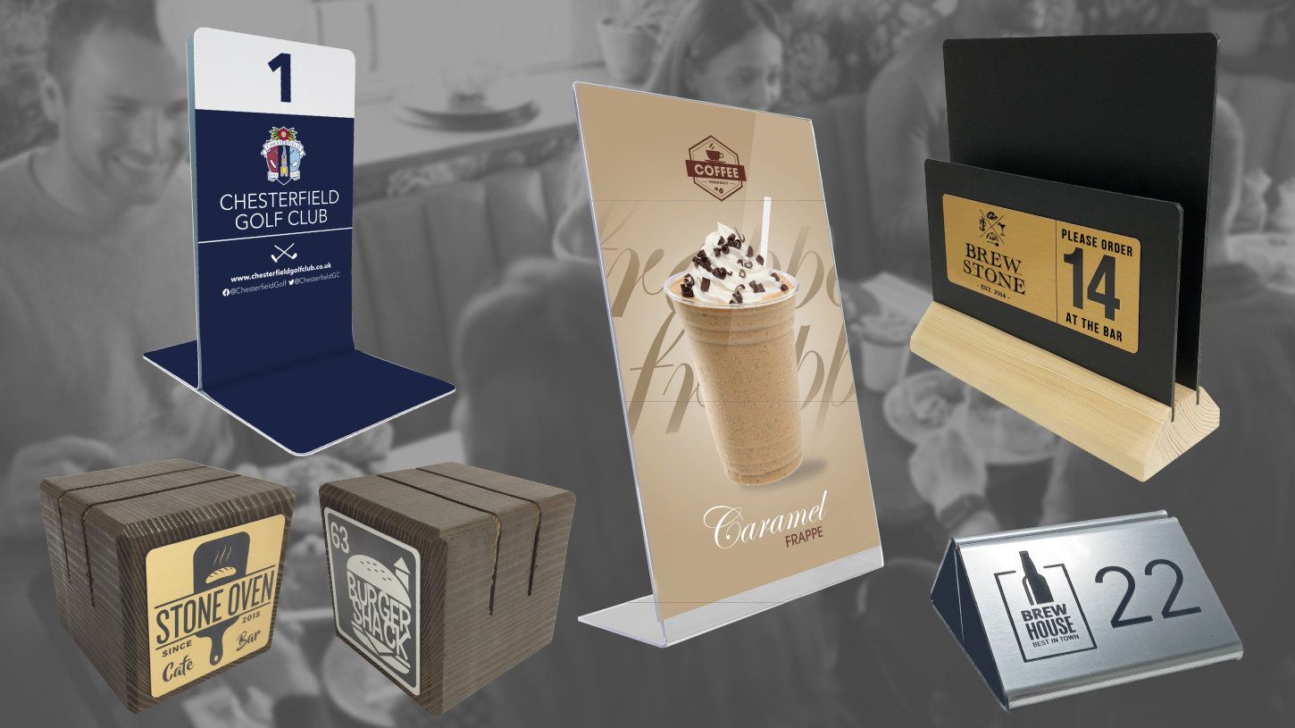 Table Top Menu Holders