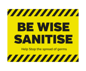 be wise santise floor graphic