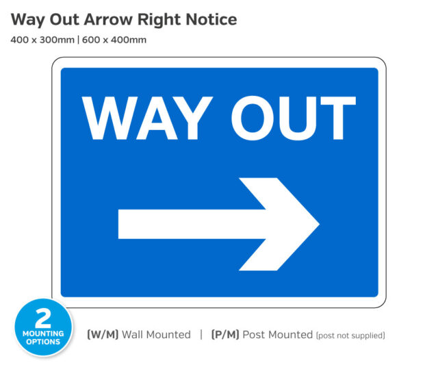 cp007-008 way out arrow right 400x600