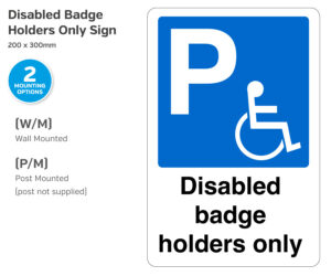 cp015-016 disabled badge holders only 200x300