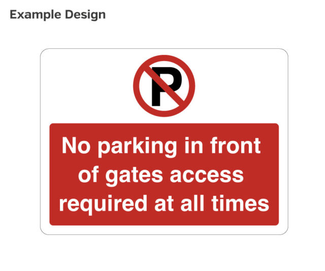 cp197-198 custom no parking access required notice 400x300