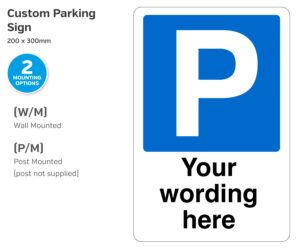 cp201-202 custom parking only 200x300
