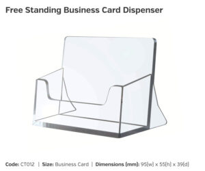 ct012 freestanding buscard dispenser
